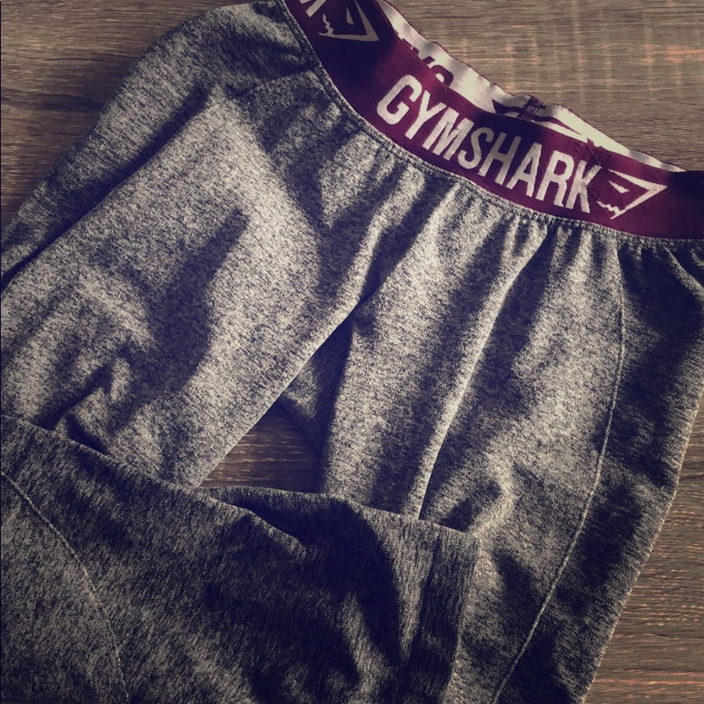Gymshark Flex Cropped Leggings -Charcoal/Deep Plum